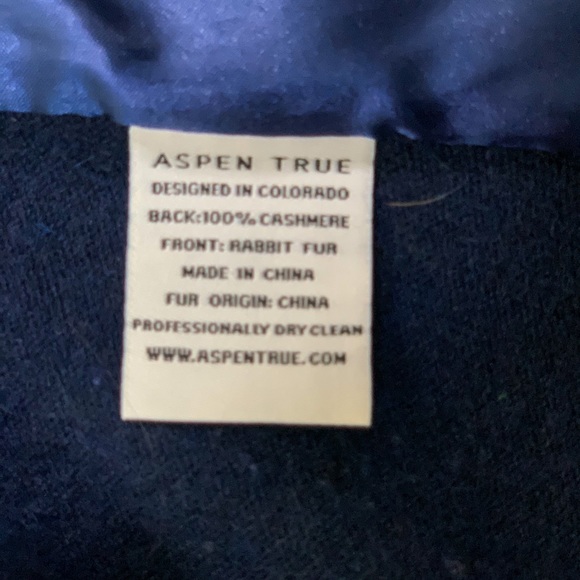 Aspen True Cashmere & Fur Vest - Picture 2 of 2